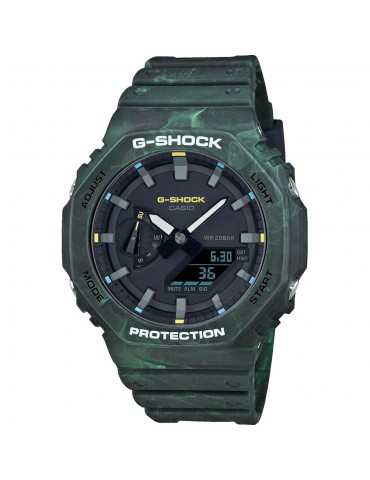 Casio Men's Watch - G-Shock Mystic Forest Multifunction 46mm Green Camouflage - 0