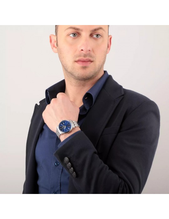 Philip Watch Man's Watch - Anniversary Time and Date 40mm Blue - 0