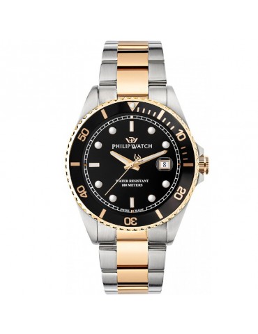 Philip Watch Watch's Man - Caribe Time and Date 42mm Black Rose Gold - 0