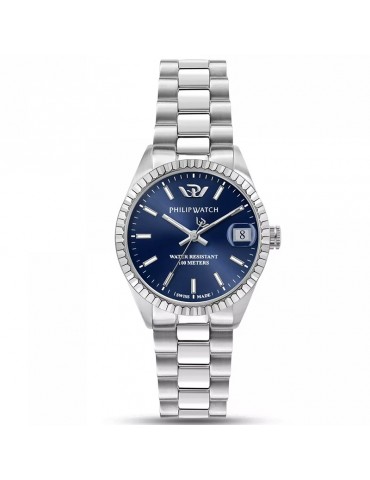 Philip Watch Woman's Watch  - Caribe Time and Date 31mm Blue - 0