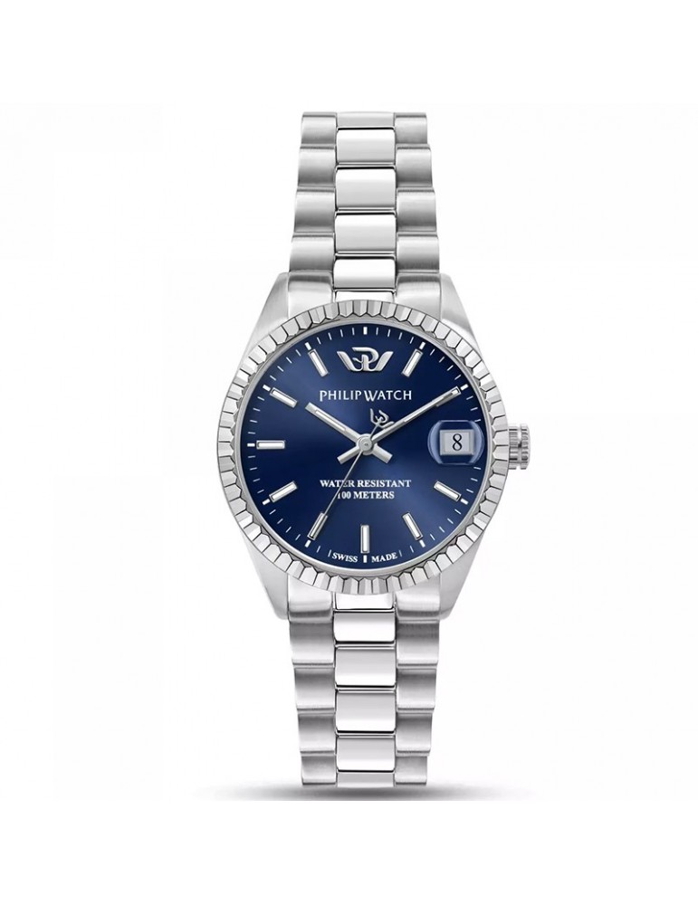 Philip Watch Woman's Watch  - Caribe Time and Date 31mm Blue - 0