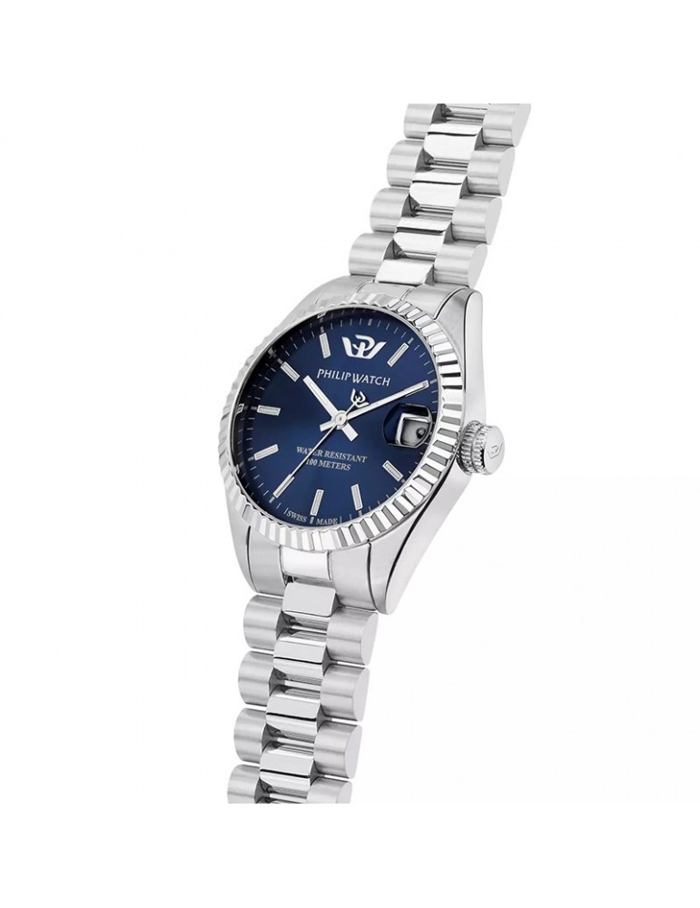 Philip Watch Woman's Watch  - Caribe Time and Date 31mm Blue - 0