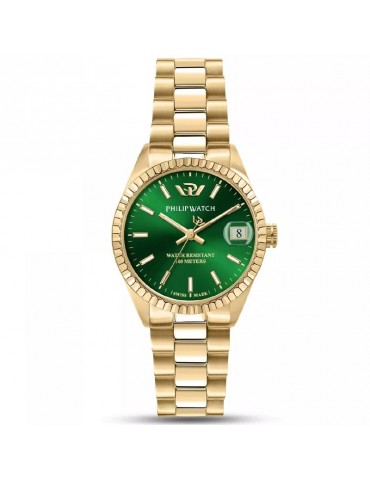 Orologio Philip Watch - Caribe - 31mm Gold Verde - R8253597591