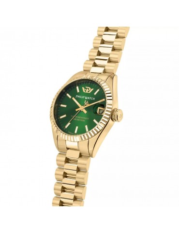 Orologio Philip Watch - Caribe - 31mm Gold Verde - R8253597591 2
