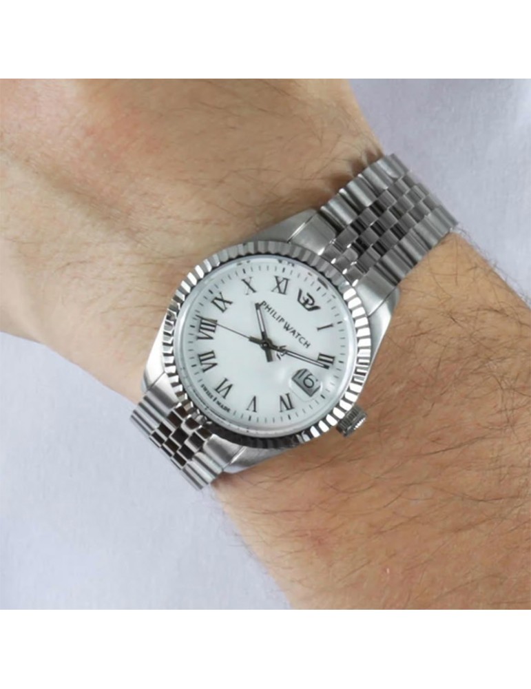 Philip Watch Man's Watch - Caribe Time and Date 39mm White - 0