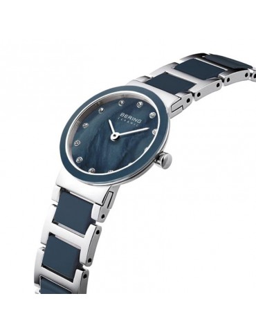 Orologio Bering Donna-Ceramic-Solo Tempo 25mm Madreperla Blu-10725-787 2