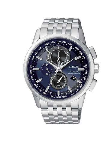 Orologio Citizen Uomo - Radiocontrollato H804 - 43mm - Blu - AT811061L