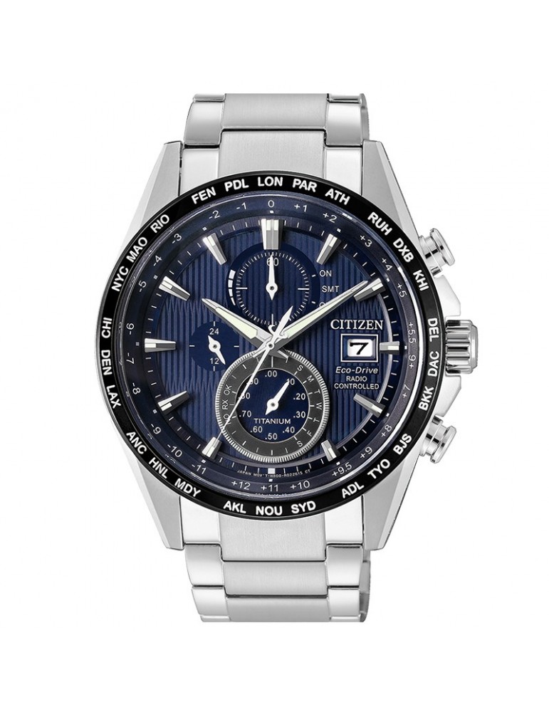 Citizen Men's Radio Controlled H800 Titanium Blue 42mm Watch - 0