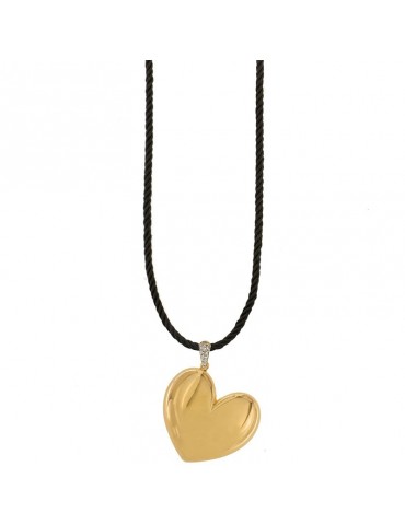 Collana Rue Des Mille - Go Big Corda Torchon -Cuore Gold- CLGBTSNCUOAU 2