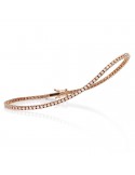 Crieri Woman's Tennis Bracelet - Icon in 18K Rose Gold with White Diamonds 0.95 ct - 0