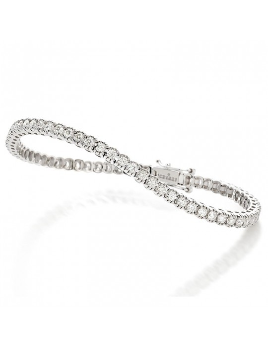 Bracciale Tennis Crieri - Musa - Oro Bianco - Diamanti 0,48 ct - BTEMUK050WG1170