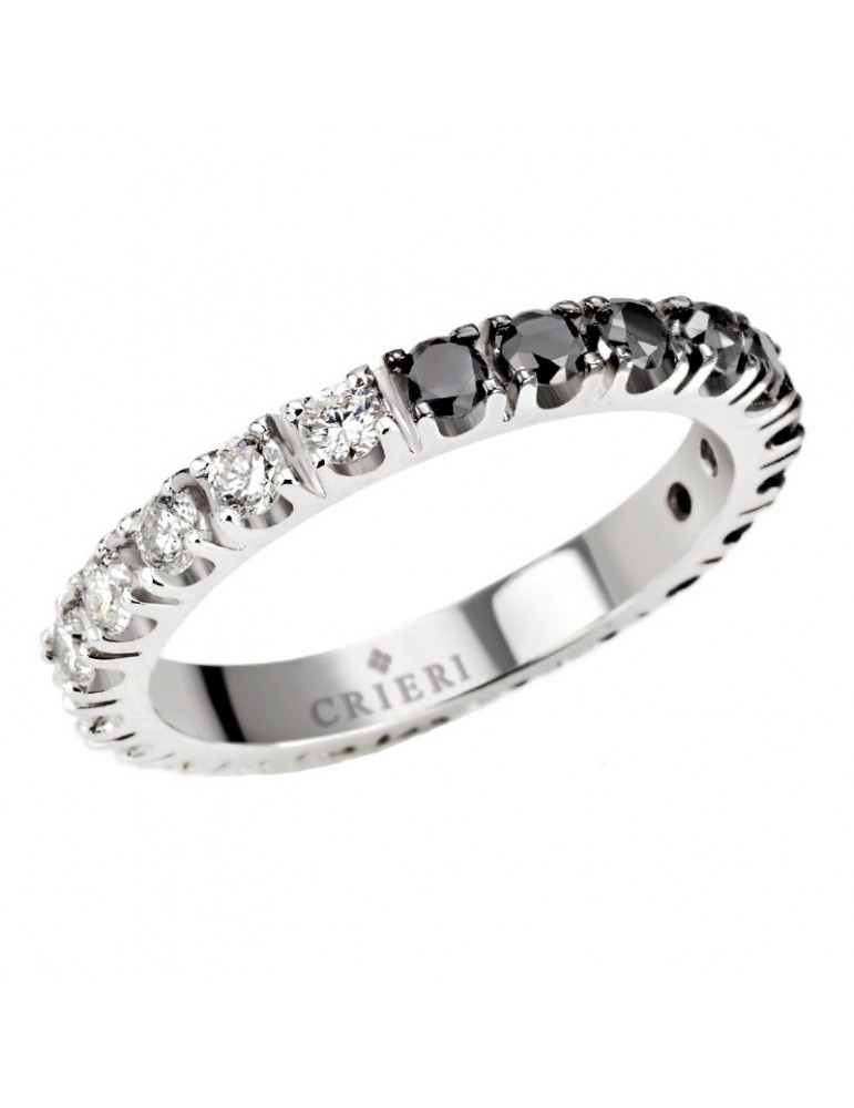 Crieri Veretta Ring Eclipse in 18K White Gold with White and