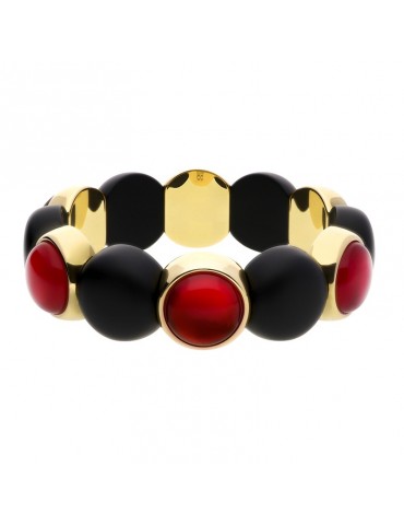 Bracciale Roberto Demeglio - Dama - Dorato - Nero - AU9D4MGR6NS