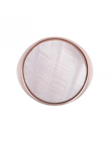 CHEVALIERE RING WITH NATURAL STONE BRONZALLURE - 0 2