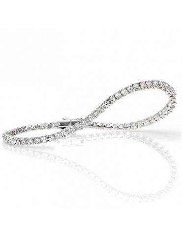 Bracciale Tennis Crieri - Classic - Oro - Diamanti 1,65 ct - BTECLK155WG1190