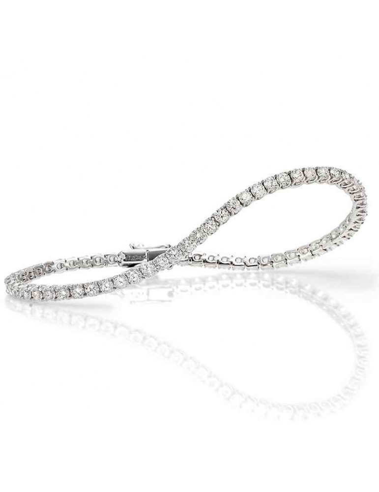 Bracciale Tennis Crieri - Classic - Oro - Diamanti 1,65 ct - BTECLK155WG1190