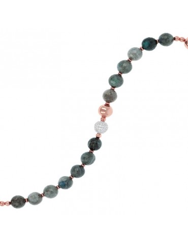 BEAD BRACELET IN COLORED STONES BRONZALLURE - 0 2