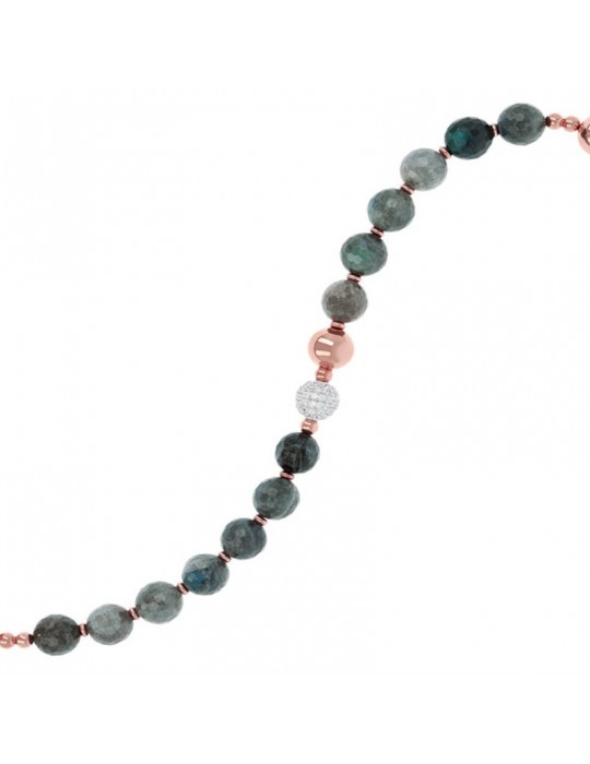 BEAD BRACELET IN COLORED STONES BRONZALLURE - 0
