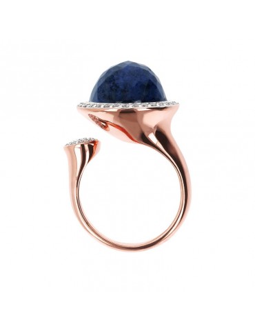 Anello Bronzallure Donna - Preziosa Aperto con Dumortierite e Zirconi - 0 2