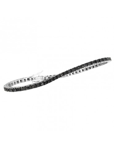 Bracciale Tennis Davite&Delucchi - Oro - Diamanti Neri 4,00 ct - BR001968BL4