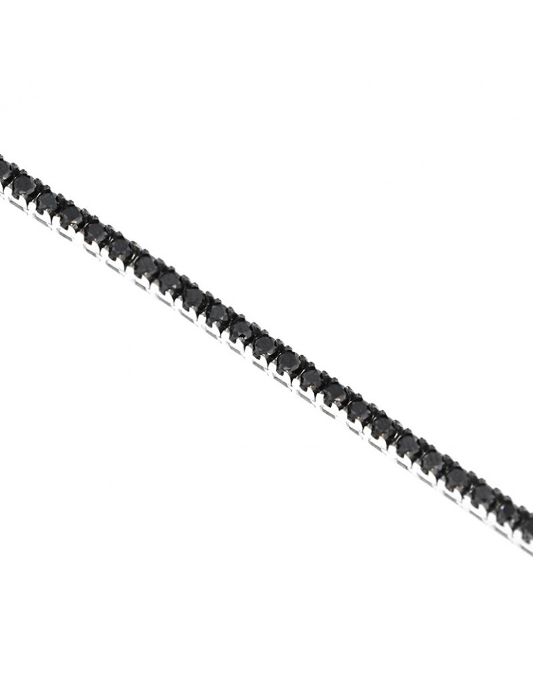 Bracciale Tennis Davite&Delucchi - Oro - Diamanti Neri 4,00 ct - BR001968BL4