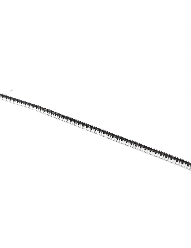 Davite & Delucchi Tennis Bracelet - in 18 carat White Gold with Black Diamonds 4.00 ct - 0