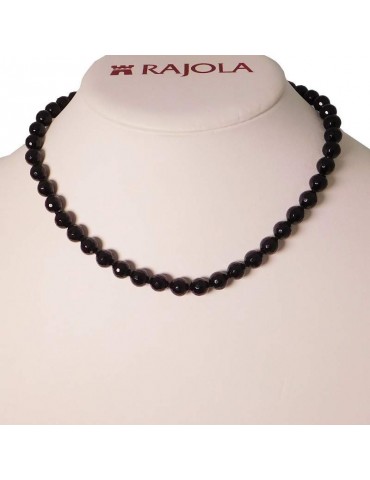 Rajola Woman's Necklace - Nagoya with Black Onyx 8mm - 0