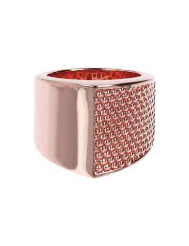 DOUBLE BRONZALLURE RING WITH TEXTURE - 0 2
