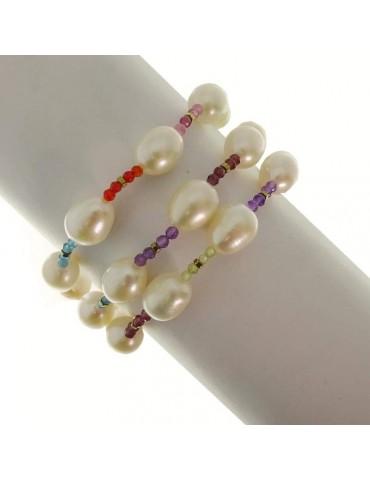 Bracciale Rajola - Cecilia - Multifilo - Perle - Pietre - 54687618