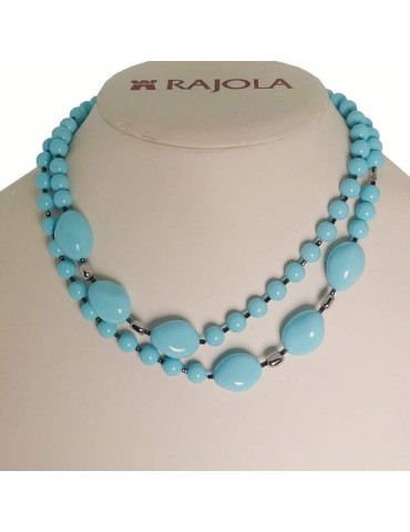 Collana Rajola - Vita - Pasta Turchese - Ematite - Spinello Blu - 5465827C