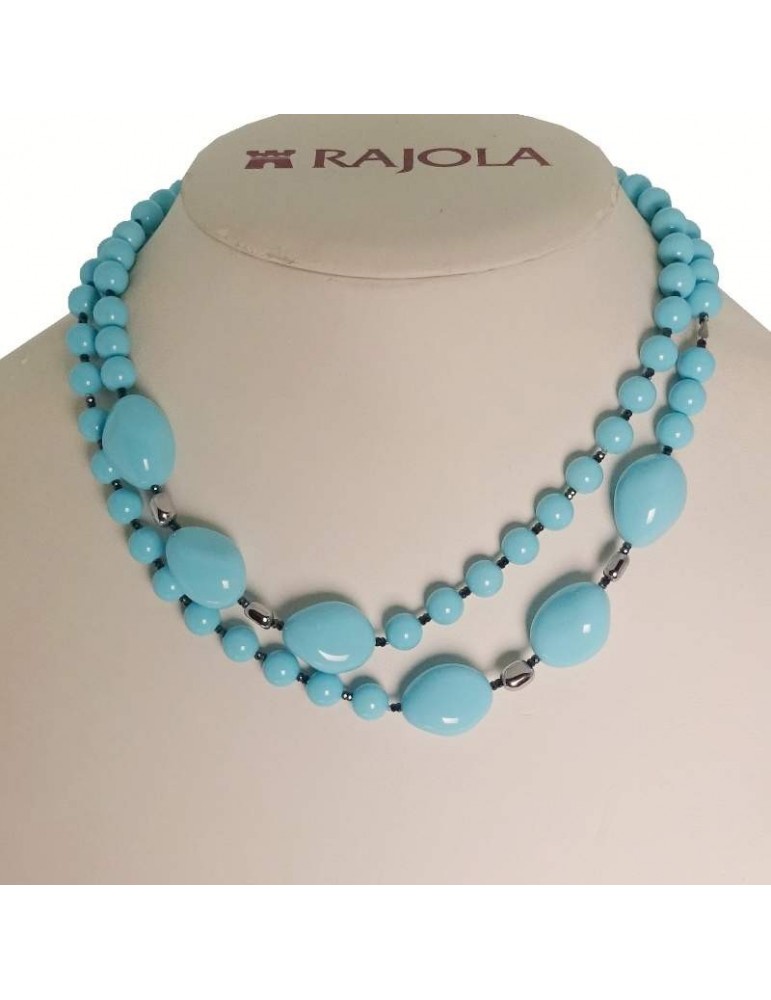 Collana Rajola - Vita - Pasta Turchese - Ematite - Spinello Blu - 5465827C