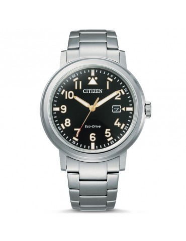 Citizen Man's Eco-Drive Military Black 43mm Watch - 0