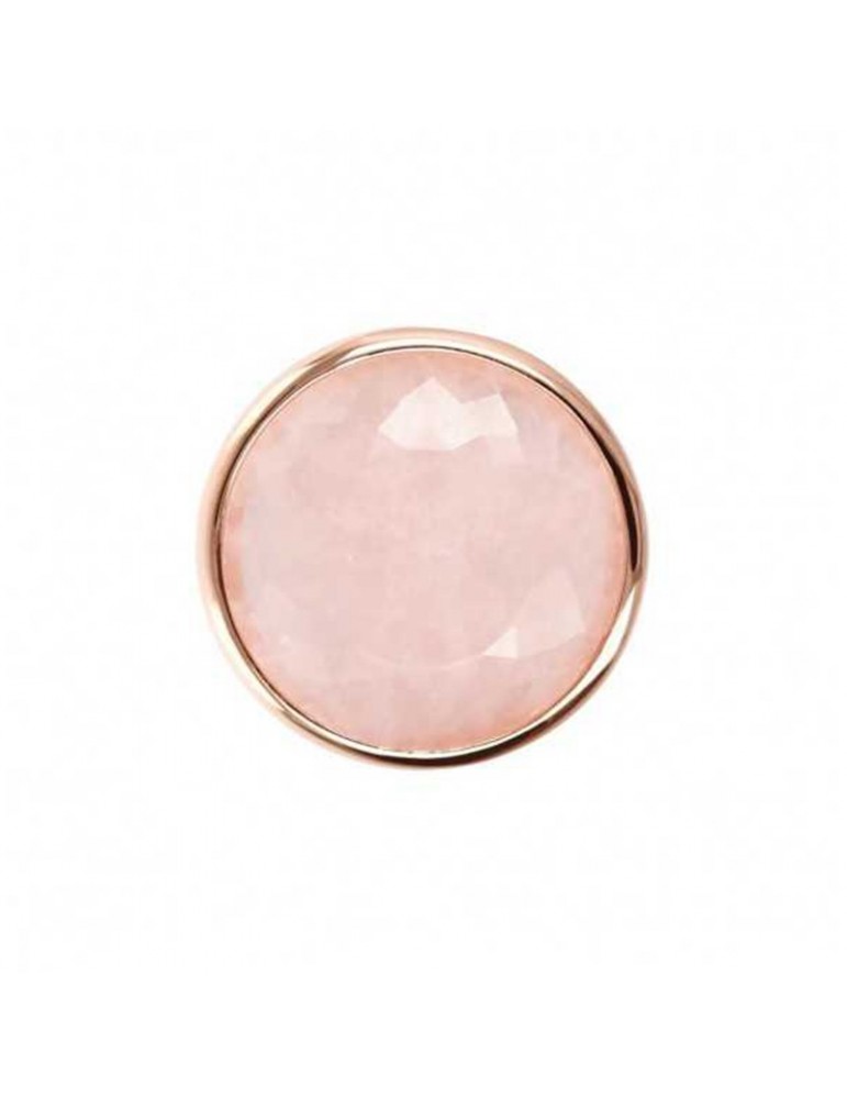 Anello Solitario Quarzo Rosa Naturale 1 carato in Oro Rosa