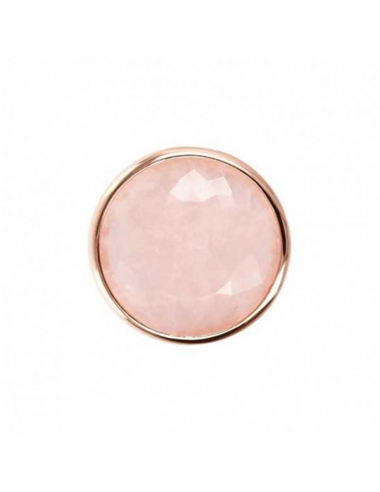 Bronzallure Round Rose Quartz Ring for Women - 0