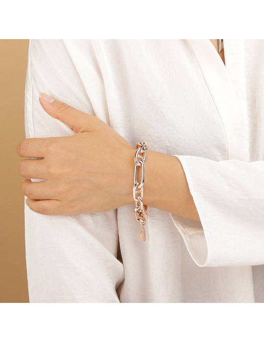 Bracciale Bronzallure - Purezza -Maglia Ovale-Maglie Marine-WSBZ01577R