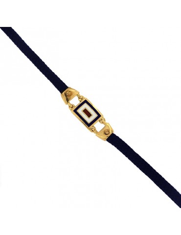 Giovepluvio Man's Bracelet with Nautical Flag - 0
