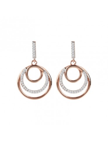 Bronzallure Altissima Women's Shiny Circle Earrings - 0