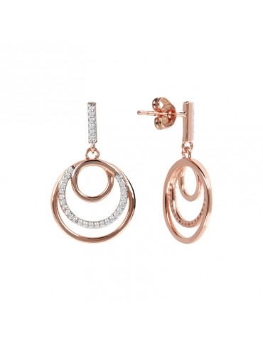 Bronzallure Altissima Women's Shiny Circle Earrings - 0 2