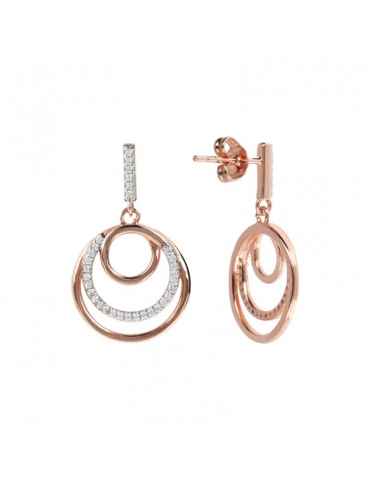 Bronzallure Altissima Women's Shiny Circle Earrings - 0