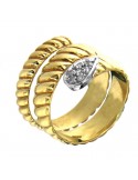 Picca Woman Ring - in Yellow Gold with Diamonds - 0