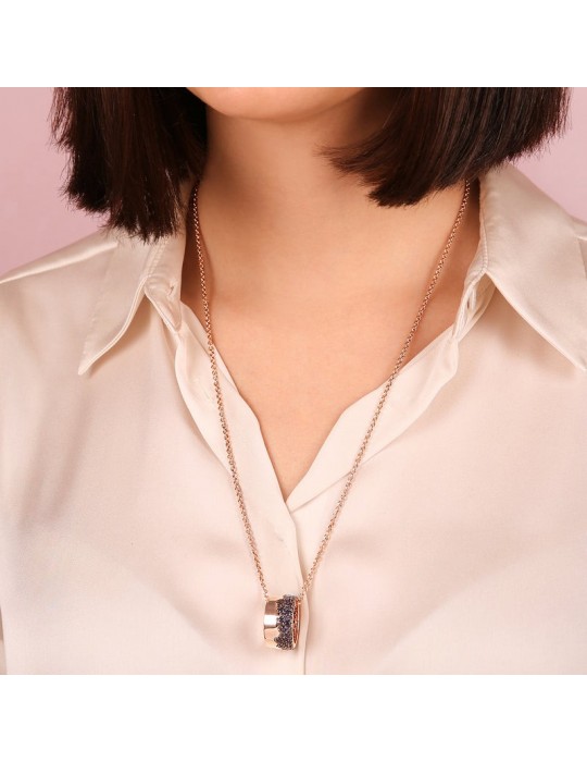 Collana Bronzallure - Aurora - Pavè Nano Gem Grigio - WSBZ01685W-16
