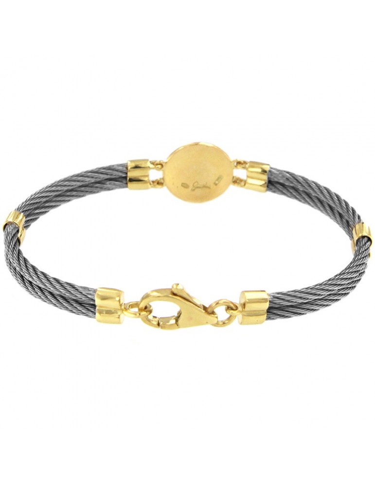 Bracciale Giovepluvio Uomo - Rosa dei Venti in Oro 18 Carati - 0