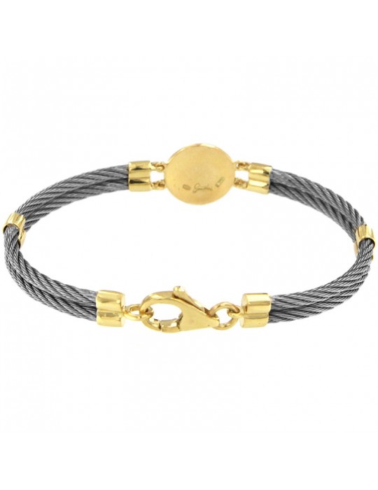 Giovepluvio Man's Bracelet - Wind  Rose in 18k Gold - 0