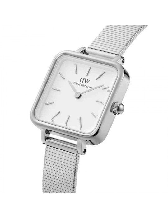 Daniel Wellington Woman's Watch - Studio Square 22x22mm White Silver - 0