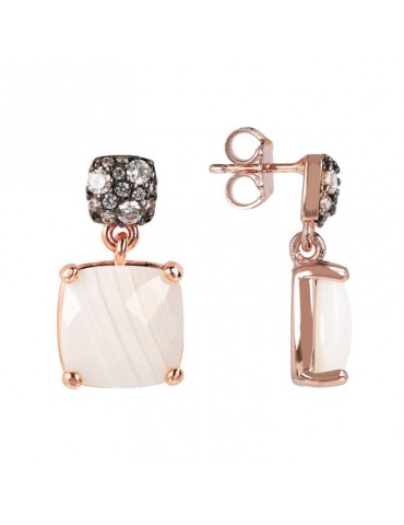 Orecchini Bronzallure - Preziosa -Pendenti - Agata Bianca-WSBZ01760WLA 2