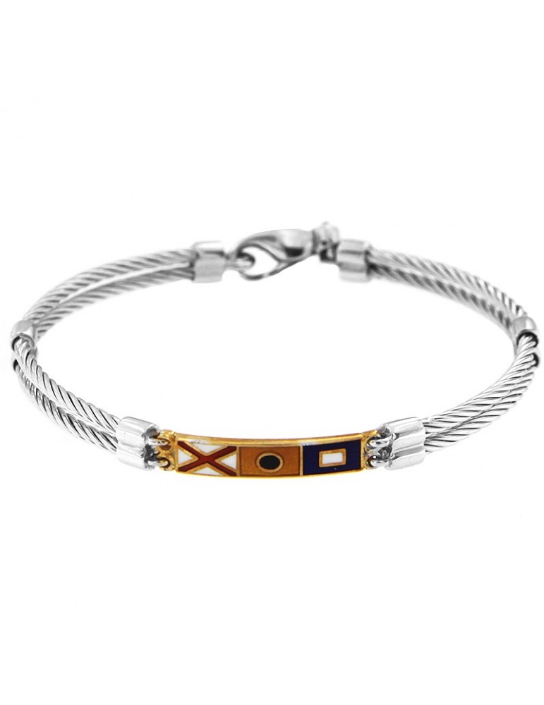 Bracciale Giovepluvio con Piastrina Vip da Uomo - 0