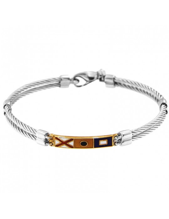 Bracciale Giovepluvio con Piastrina Vip da Uomo - 0