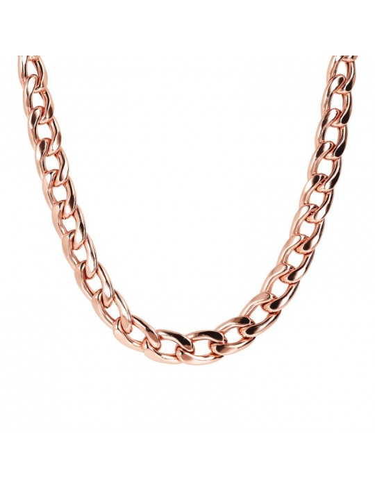 Bronzallure Woman Necklace - Long Chain with Crub Mesh - 0