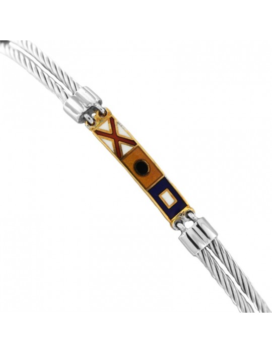 Bracciale Giovepluvio con Piastrina Vip da Uomo - 0