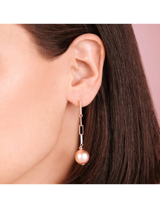 Bronzallure Woman Earrings - Maxima Pendants with Pearls - 0